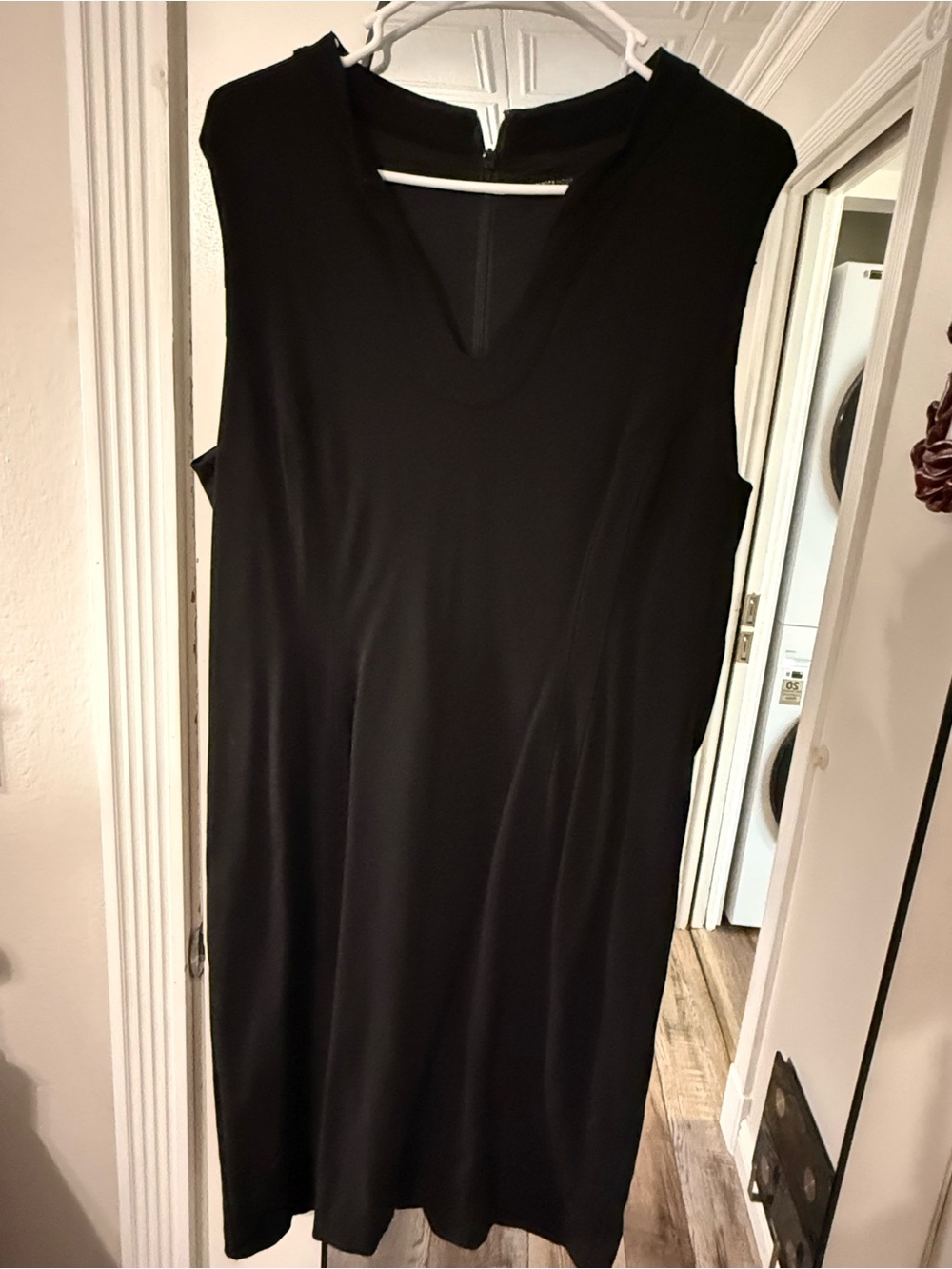 White House Black Market Modern Sleeveless Black Dress